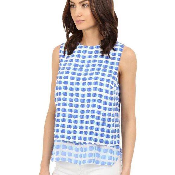 NWT Kate Spade Silk Layered Sleeveless Tank - Picture 1 of 10